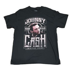 JOHNNY Cash The Man in Black Men’s Tee (Sz L)